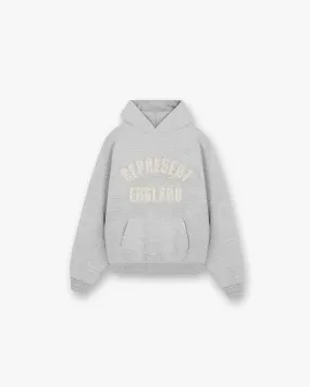 England Applique Hoodie - Grey Marl