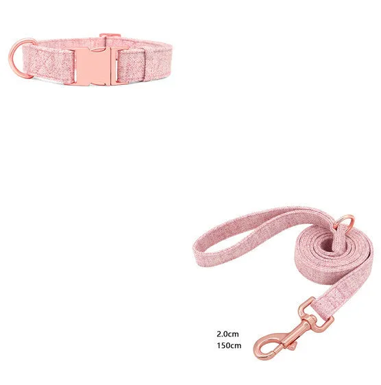 Engraved Adjustable Non-Woven Dog Collar