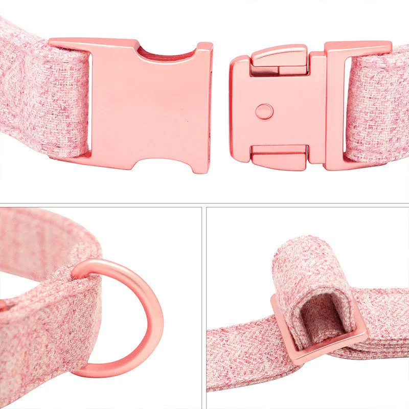 Engraved Adjustable Non-Woven Dog Collar