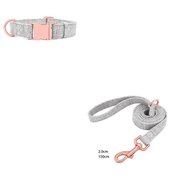 Engraved Adjustable Non-Woven Dog Collar