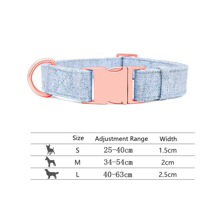 Engraved Adjustable Non-Woven Dog Collar