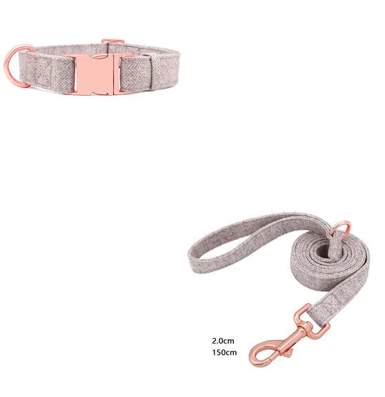 Engraved Adjustable Non-Woven Dog Collar