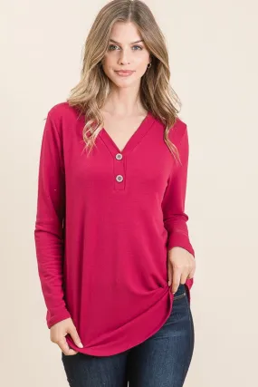 Faux Button Top