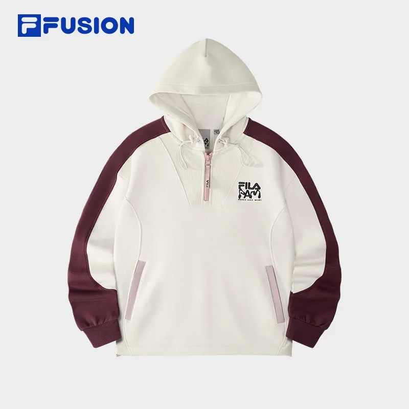 FILA FUSION CROSS OVER FILA FUSION X P.A.M DOWN TO EARTH Women Hoodie (Ash)