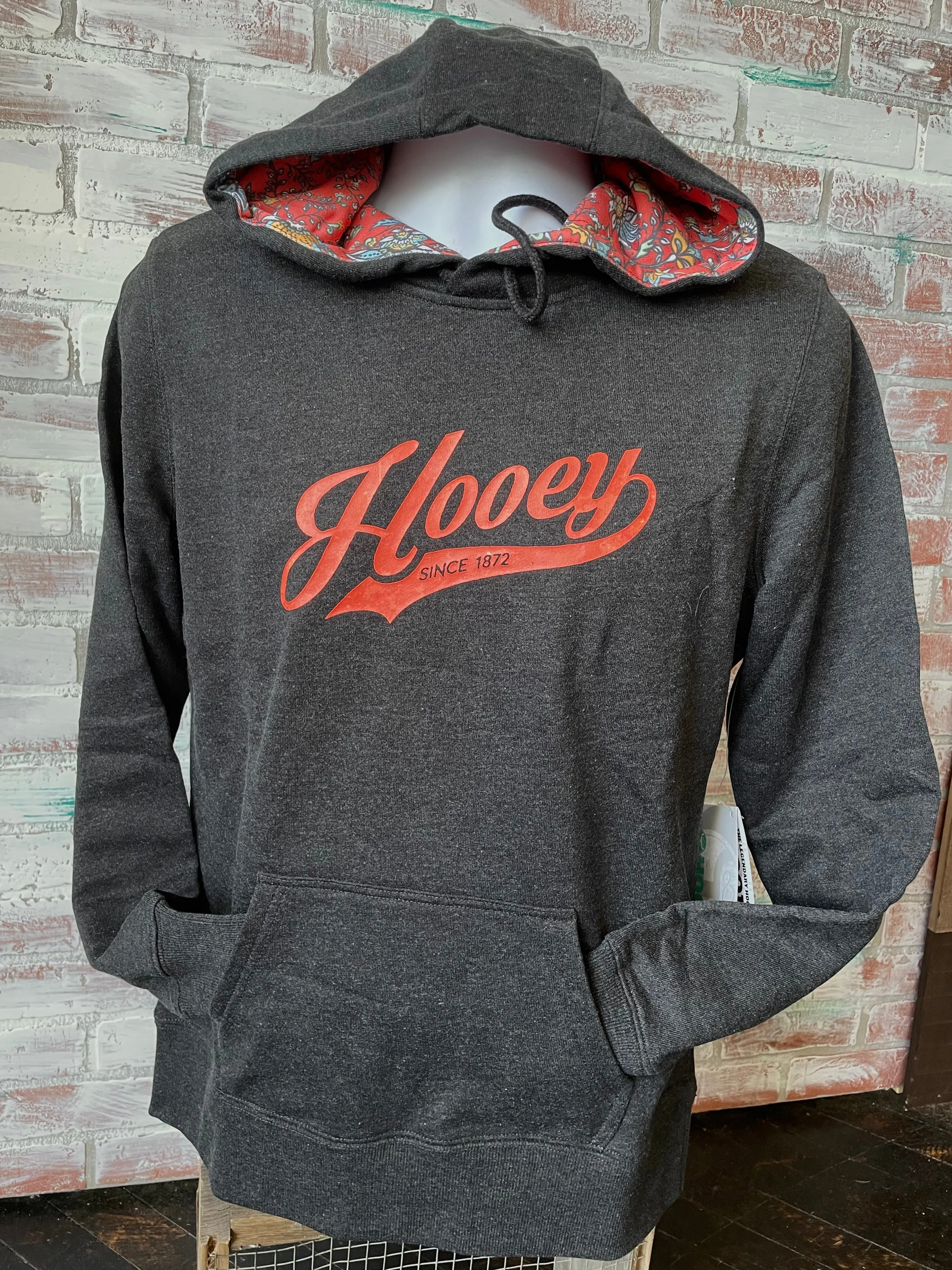 Final Sale ✨ Hooey Prairie Women's Charcoal Hoodie