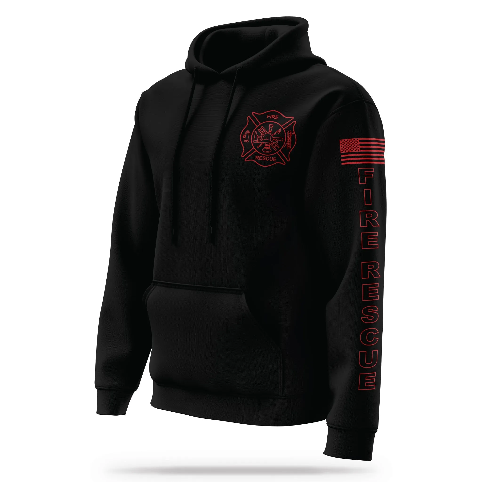 [FIRE RESCUE] Performance Hoodie 2.0 [BLK/RED]