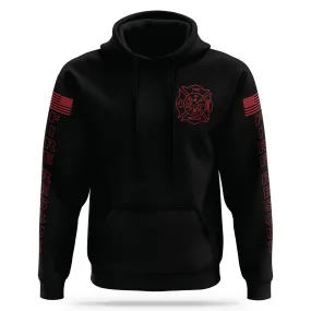 [FIRE RESCUE] Performance Hoodie 2.0 [BLK/RED]