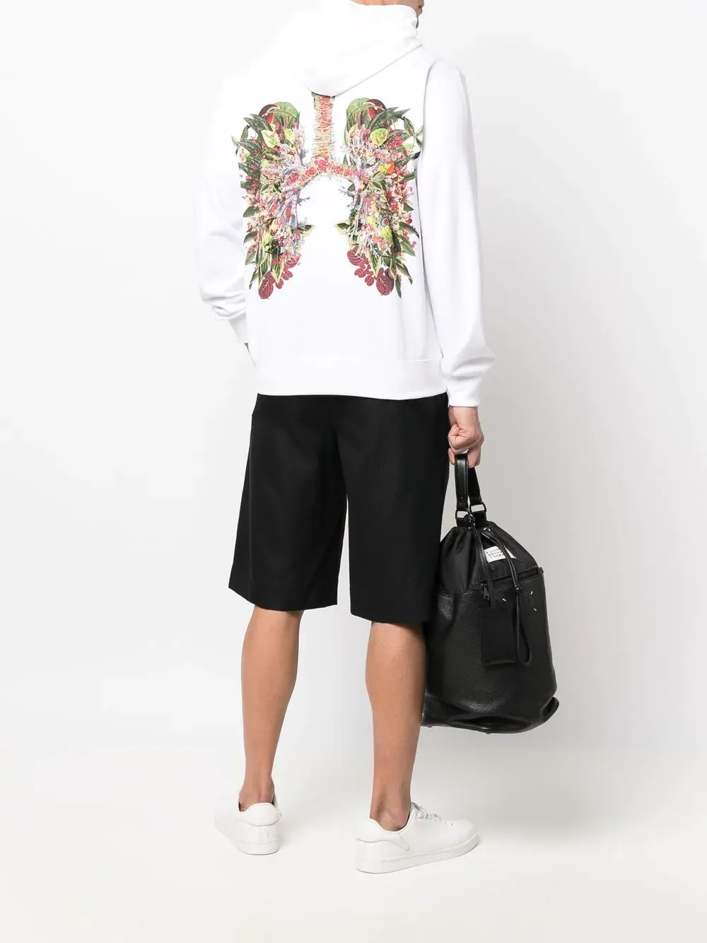 Floral Lungs Graphic Hoodie