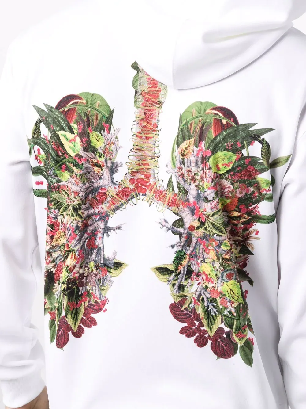 Floral Lungs Graphic Hoodie