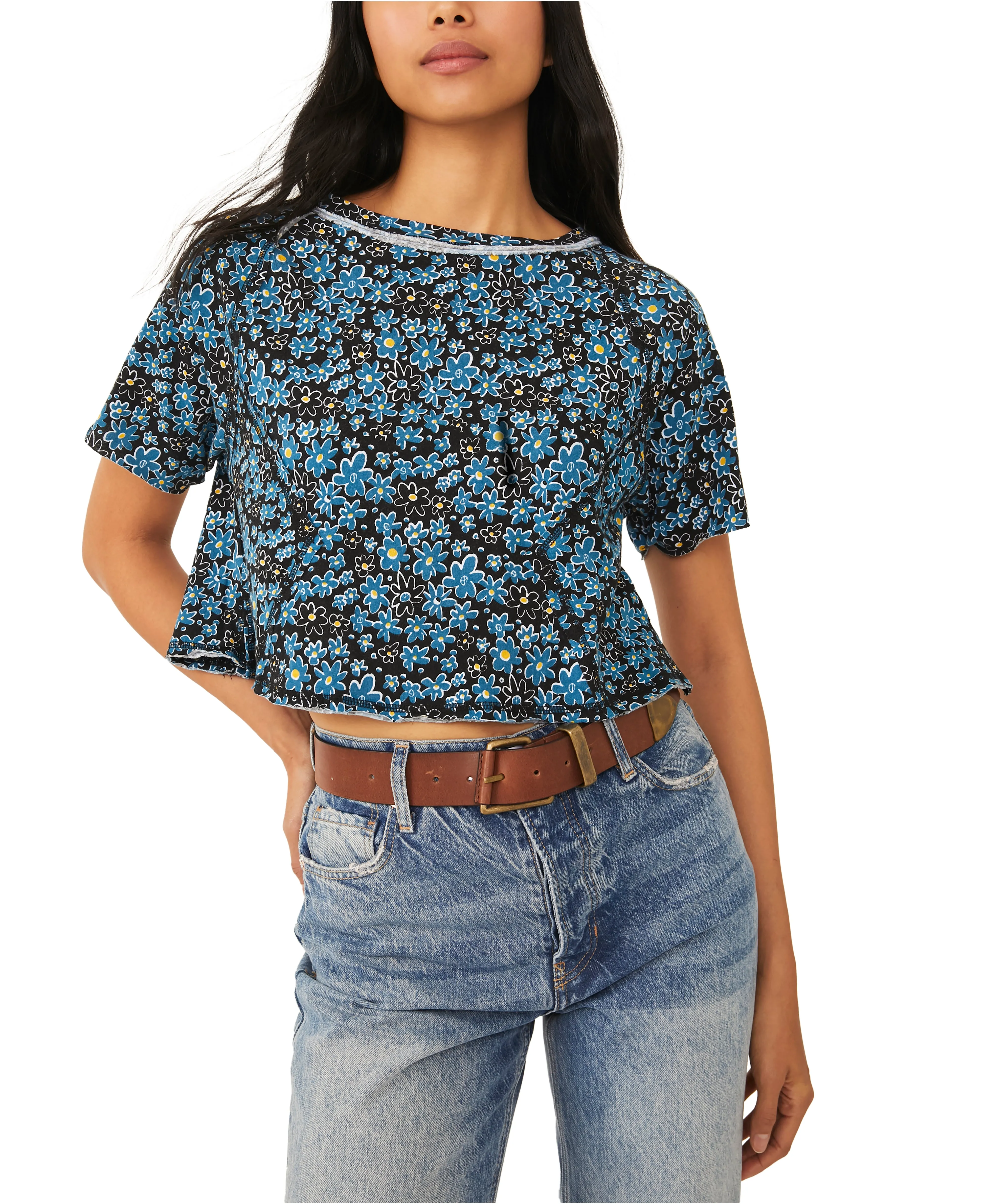 Free People Sammie Printed Tee