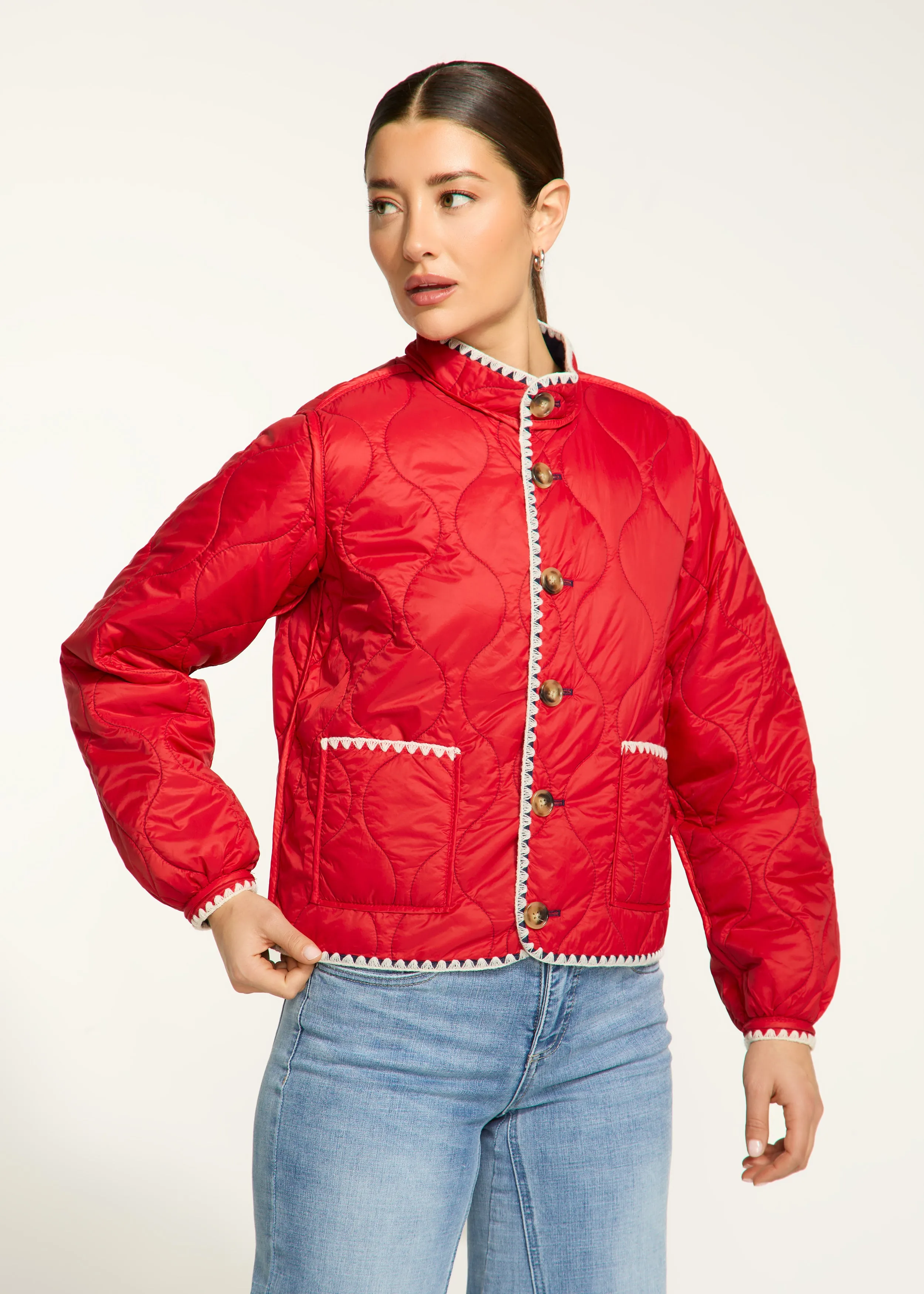 French Dressing Jeans - Reversible Lightweight Puffer Jacket