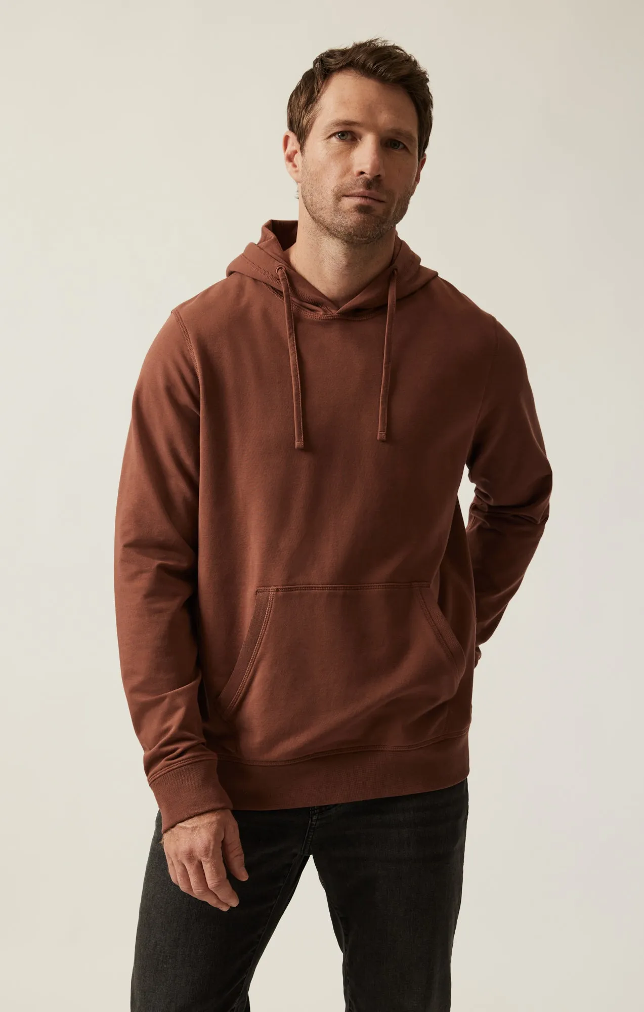 French Terry Hoodie In Cinnamon