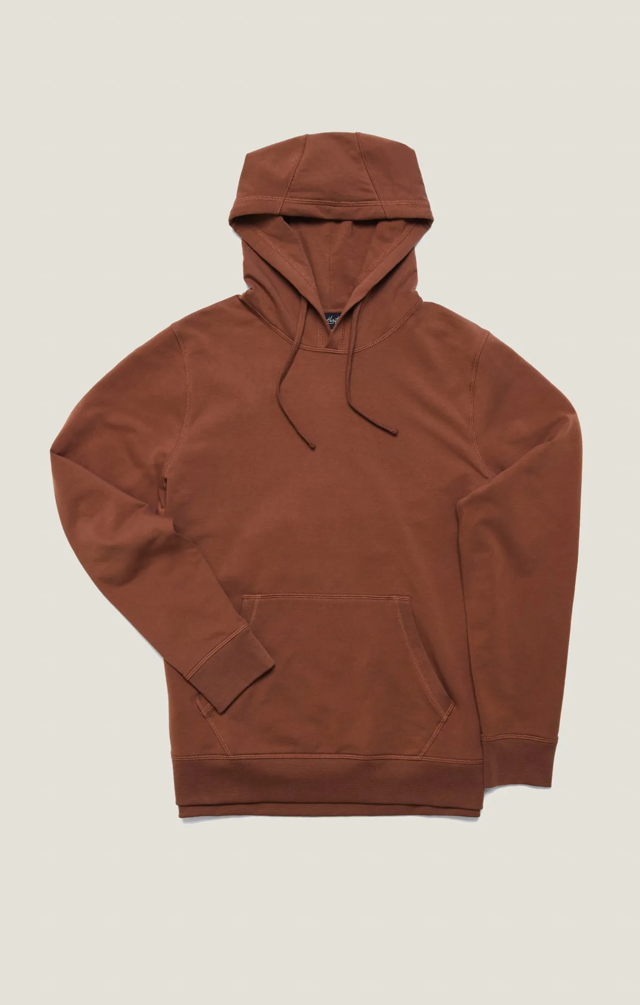 French Terry Hoodie In Cinnamon