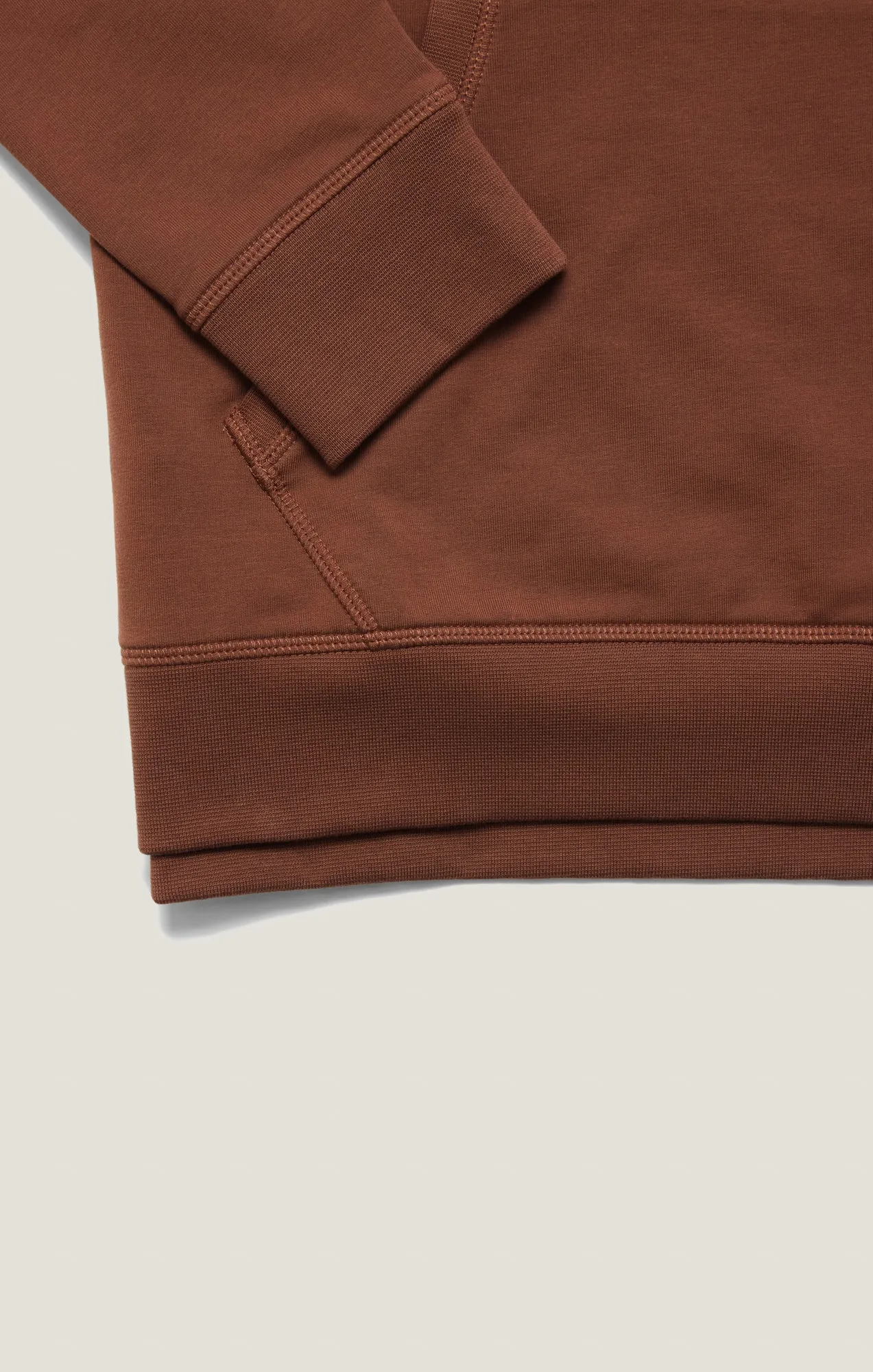 French Terry Hoodie In Cinnamon