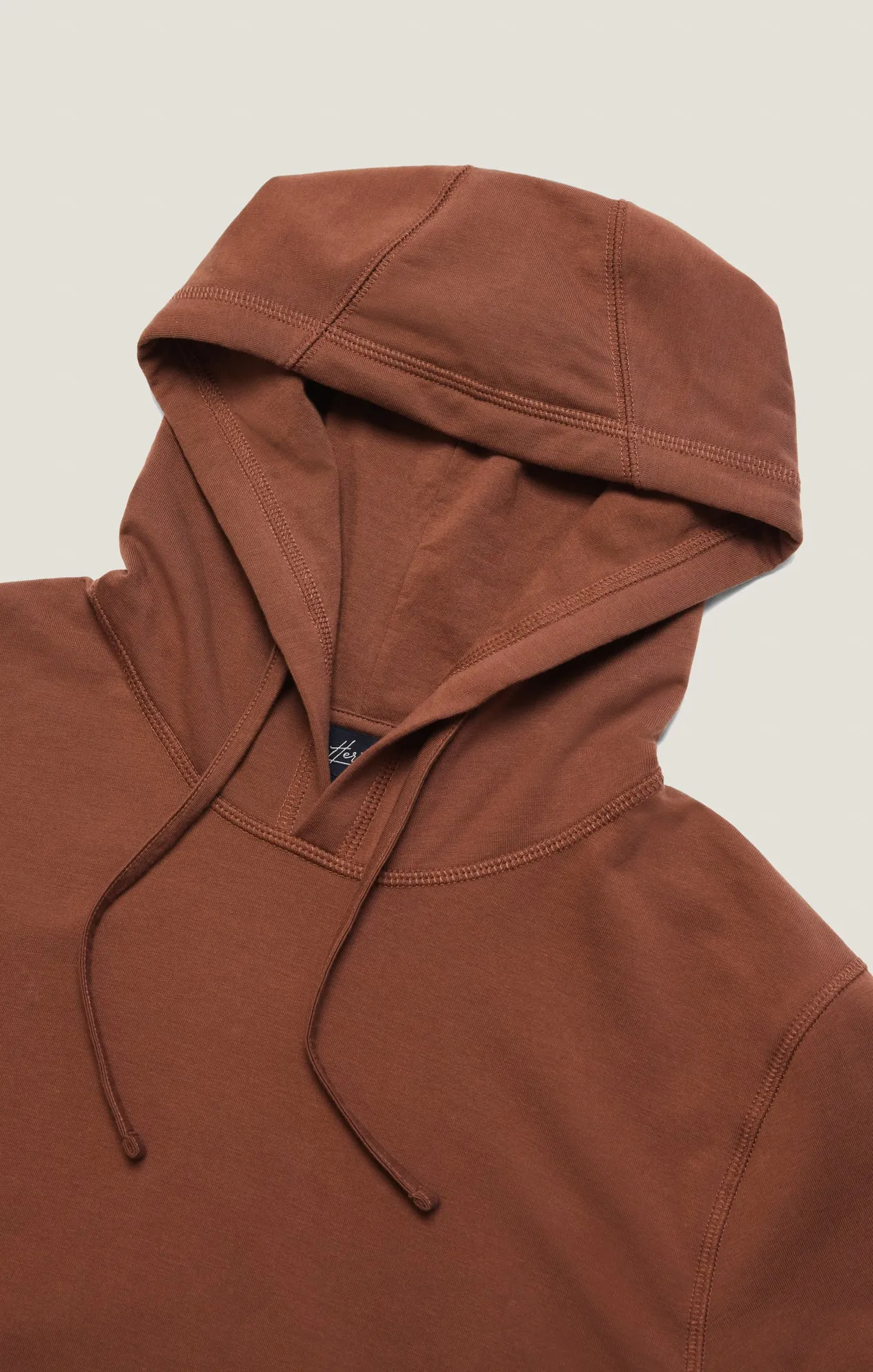 French Terry Hoodie In Cinnamon