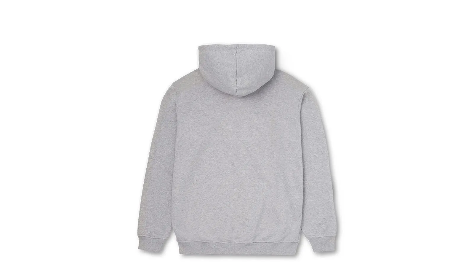 FULL ZIP HOODIE - HEATHER GREY / TRUE NAVY