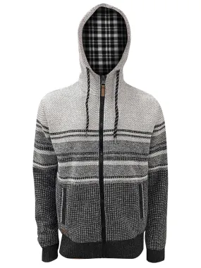 FULL ZIP STRIPES HOODIE - Coton ouaté avec zipper pour hommes - Point zéro