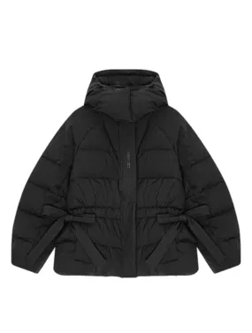 Ganni Tech Seersucker Oversized Puffer Jacket