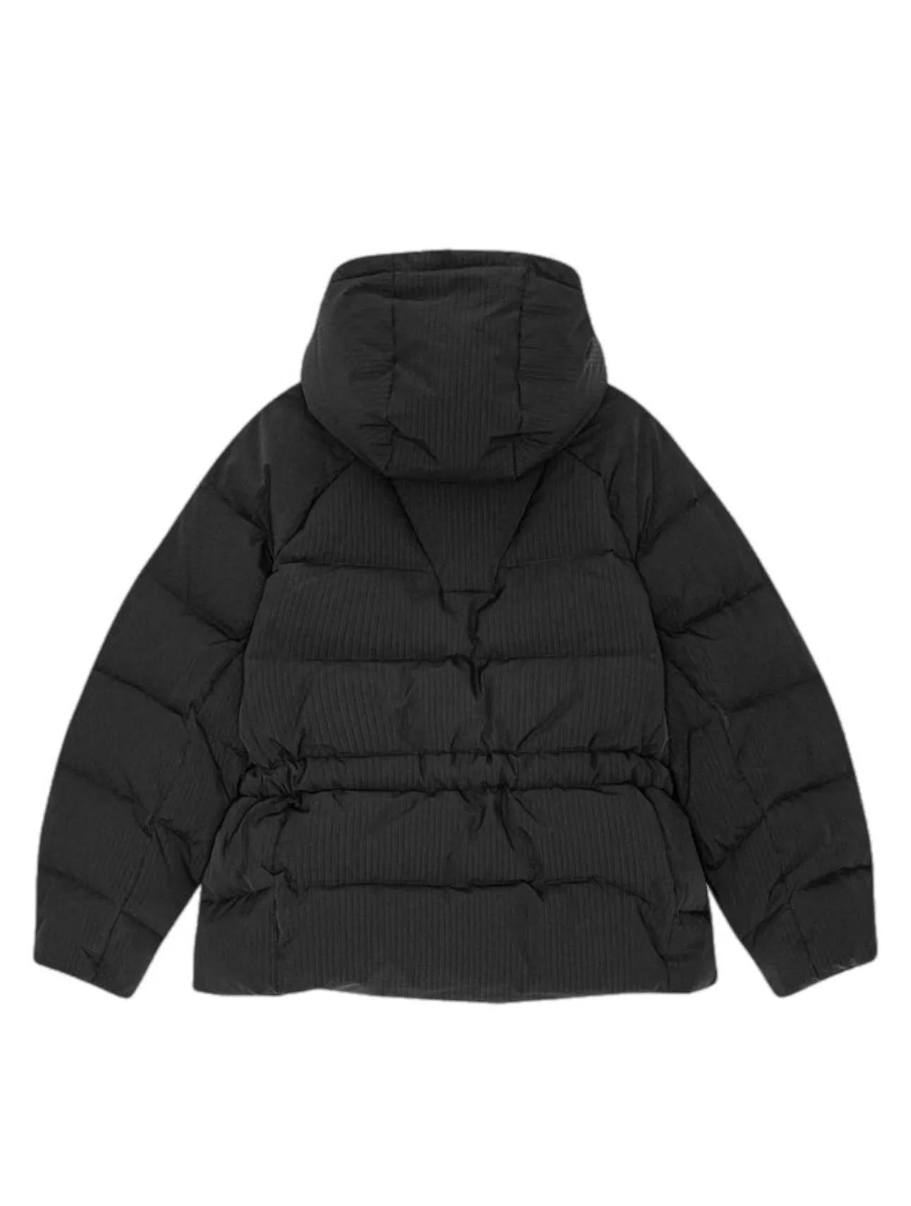 Ganni Tech Seersucker Oversized Puffer Jacket