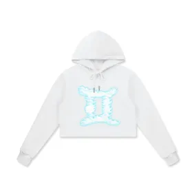 Gemini Cotton Cropped Hoodie