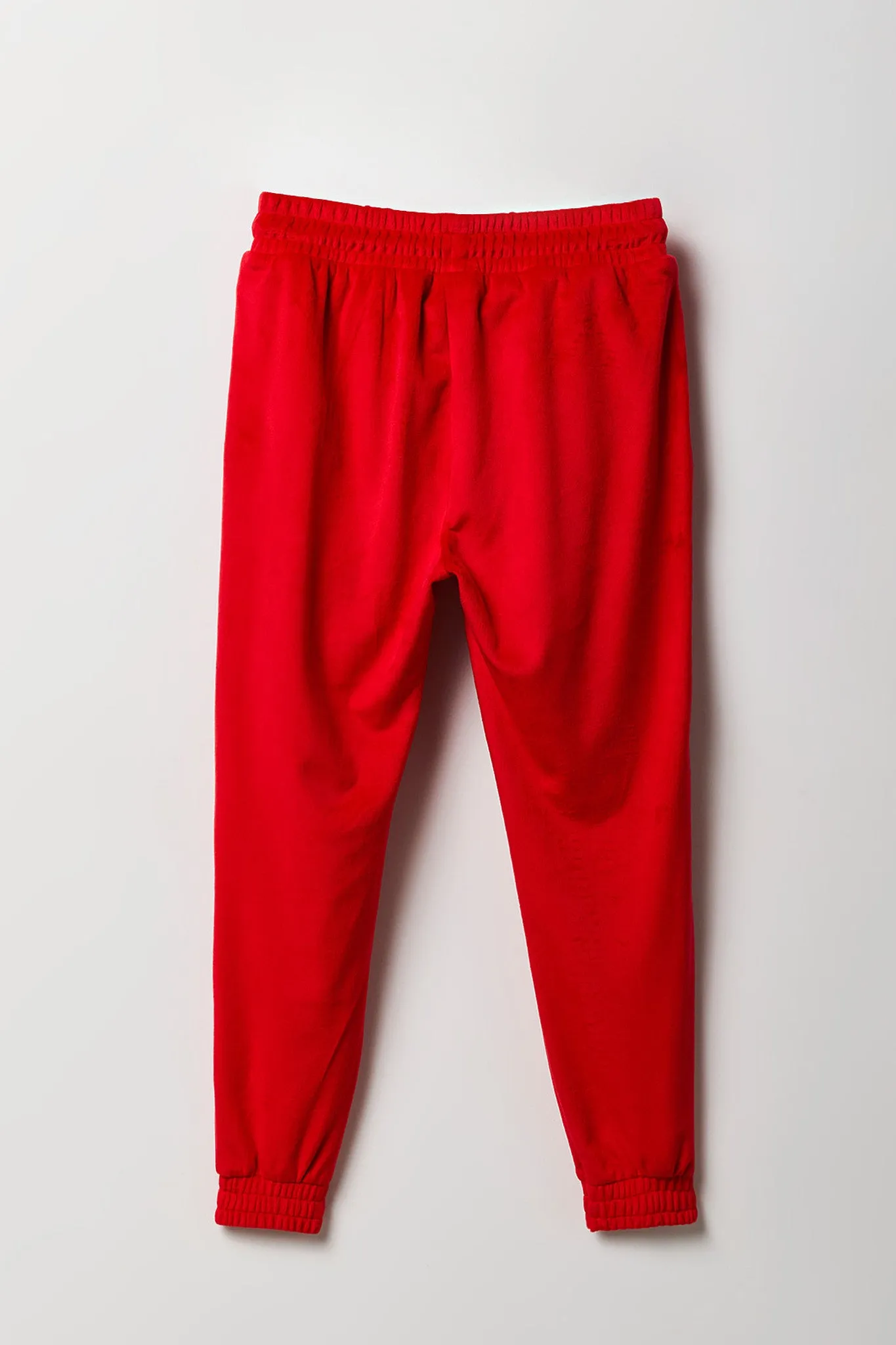 Girls Velour Rhinestone Jogger