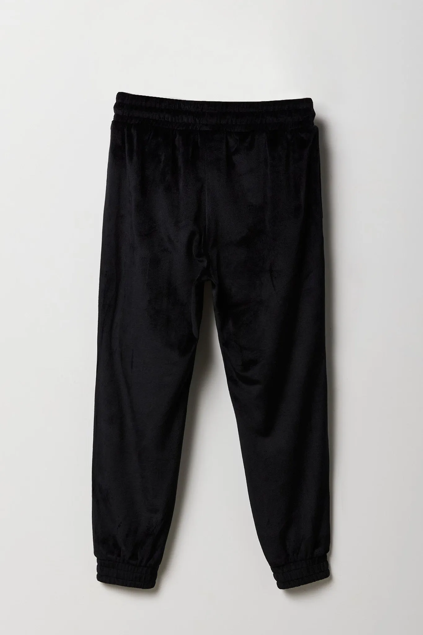 Girls Velour Rhinestone Jogger