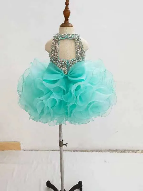 Gorgeous Baby Girl Glitzy Beaded Bodice Beauty Pageant Gown