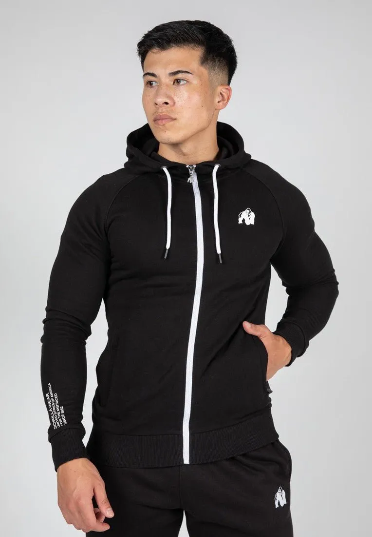 Gorilla Wear Payette Zipped Hoodie - Black