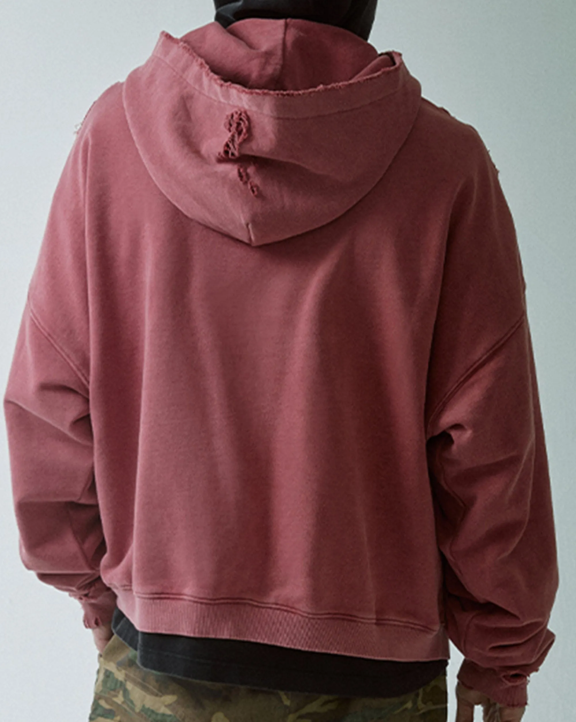 Heavy Distressed Oversized Hoodie