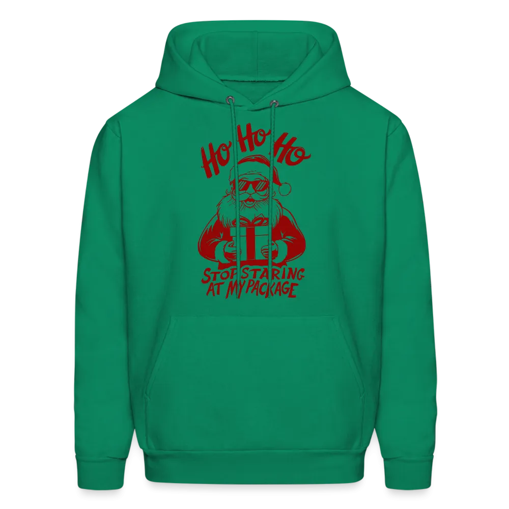 Ho Ho Ho Stop Staring At My Package (Funny Christmas Santa) Hoodie