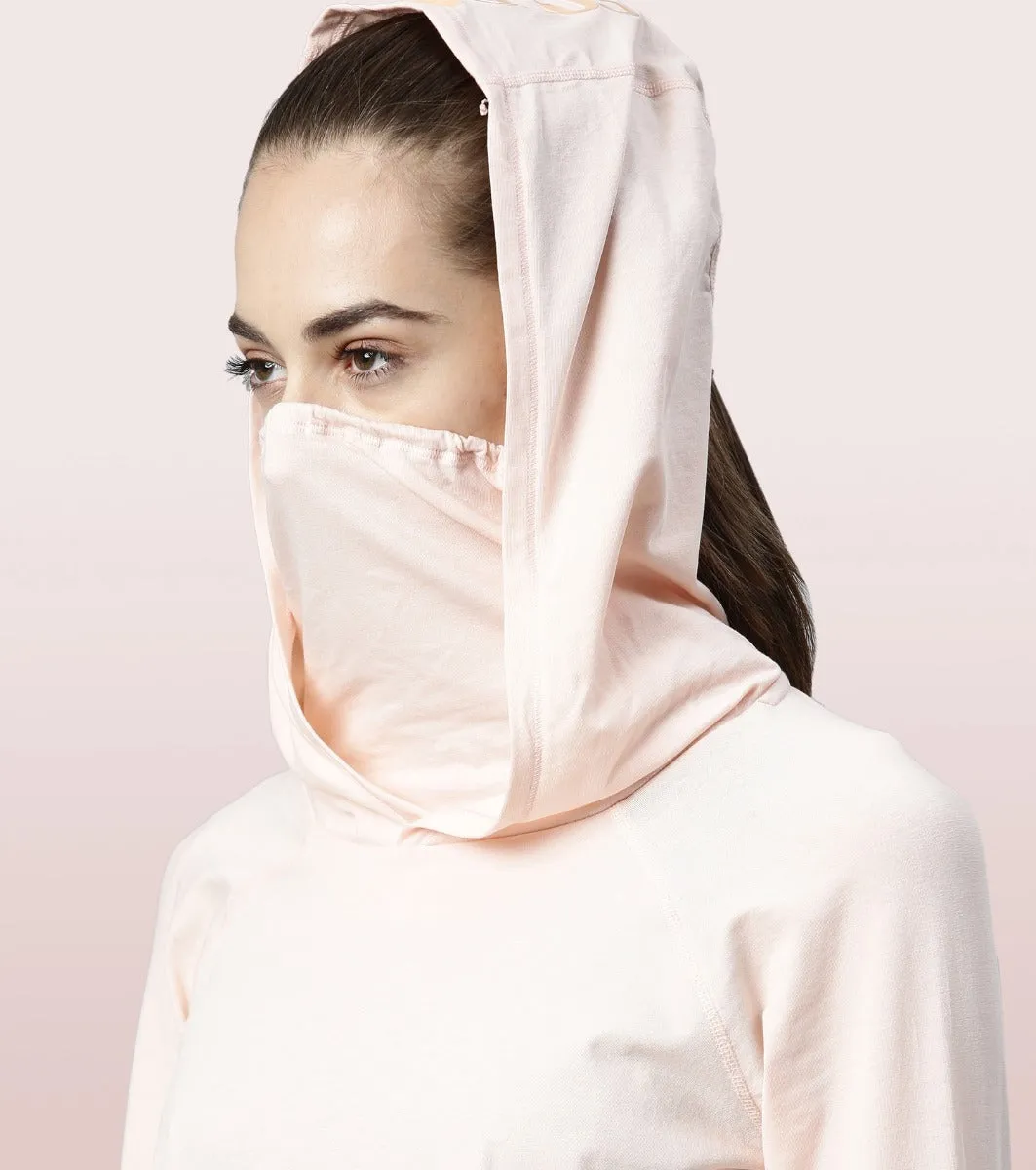 Hooded Mask Tee|Dry Fit Cotton Tee With Hood & Mask