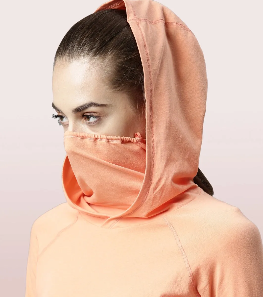 Hooded Mask Tee|Dry Fit Cotton Tee With Hood & Mask