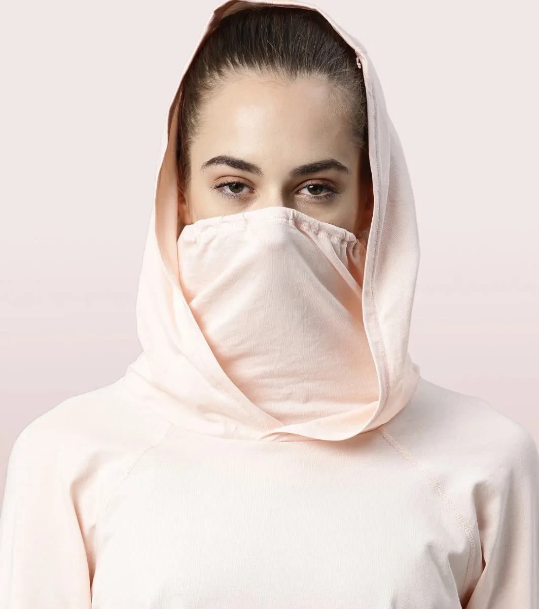 Hooded Mask Tee|Dry Fit Cotton Tee With Hood & Mask