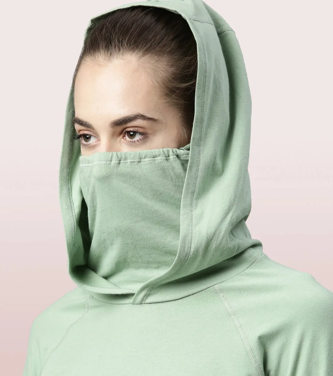 Hooded Mask Tee|Dry Fit Cotton Tee With Hood & Mask