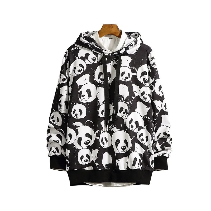 Hoodie Panda Pattern