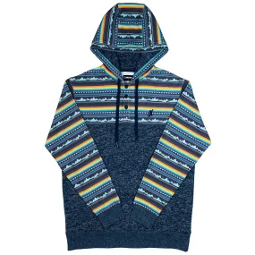 Hooey Jimmy Mens Hoodie, Navy & Stripe