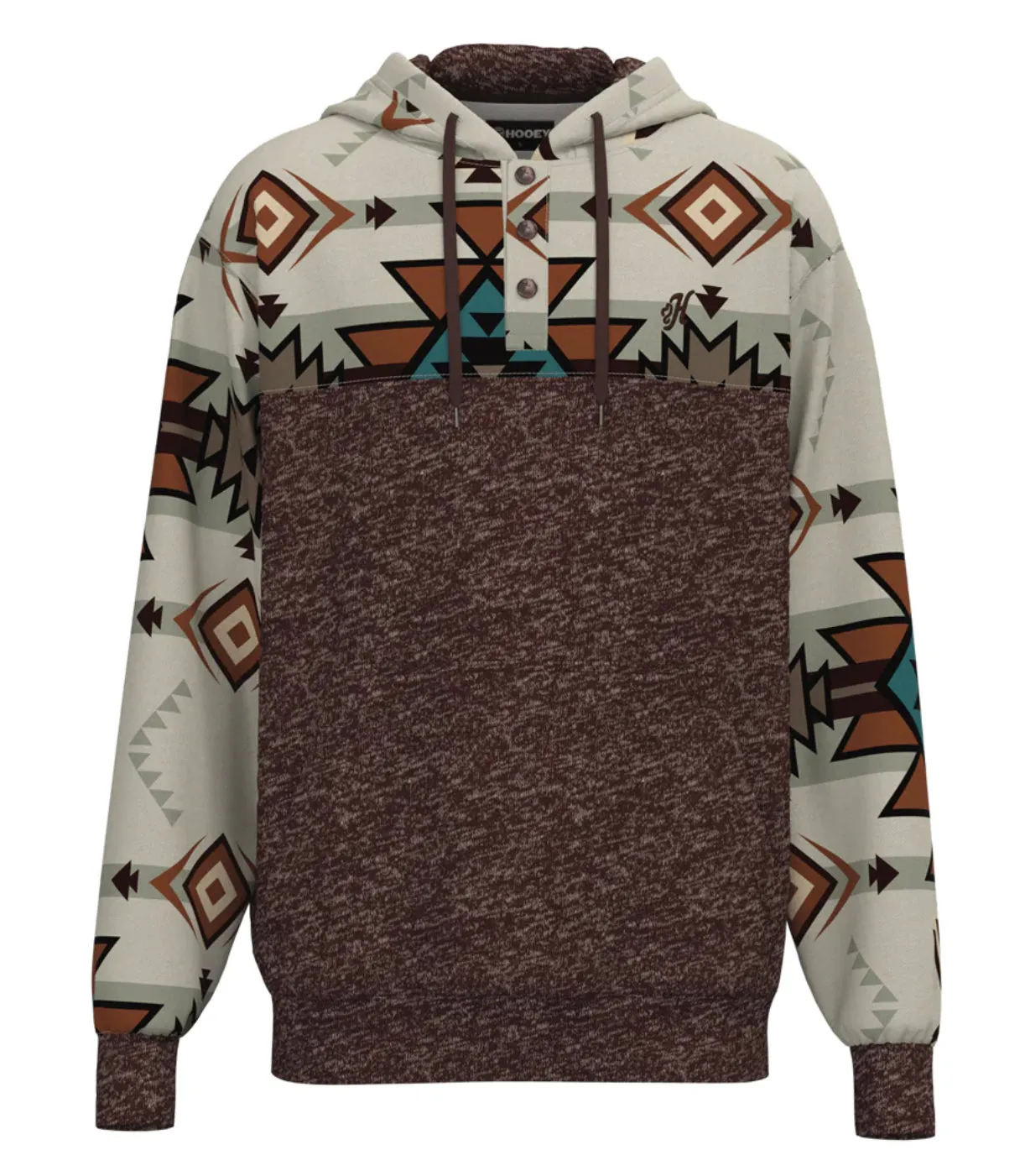 Hooey Maroon With Multi Color Aztec