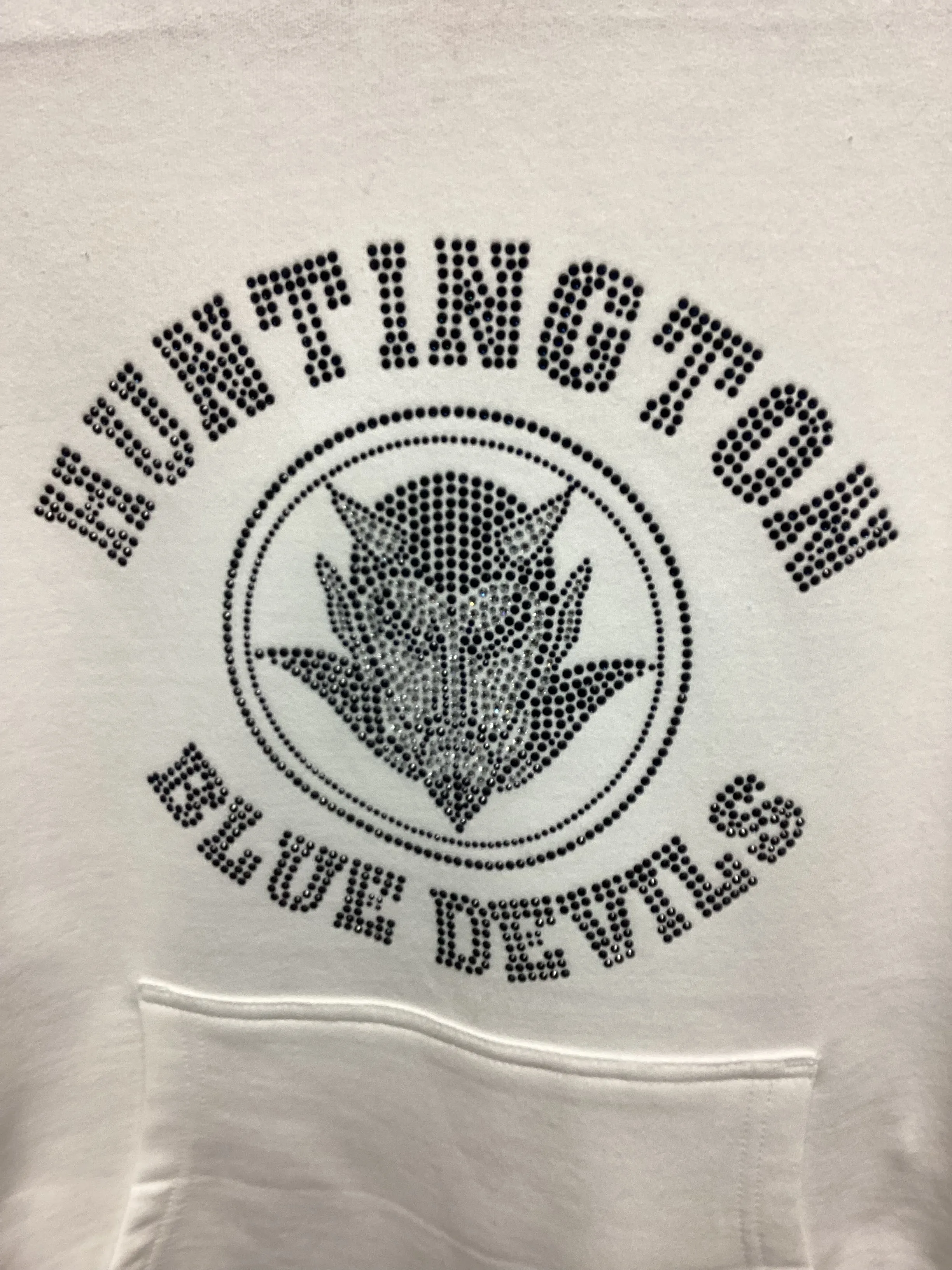 Huntington Blue Devils Bling Hoodies - Navy, Grey or Navy