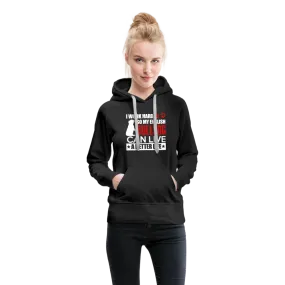 I Work Hard So My English Bull Dog Can Live A Better Life Women’s Premium Hoodie