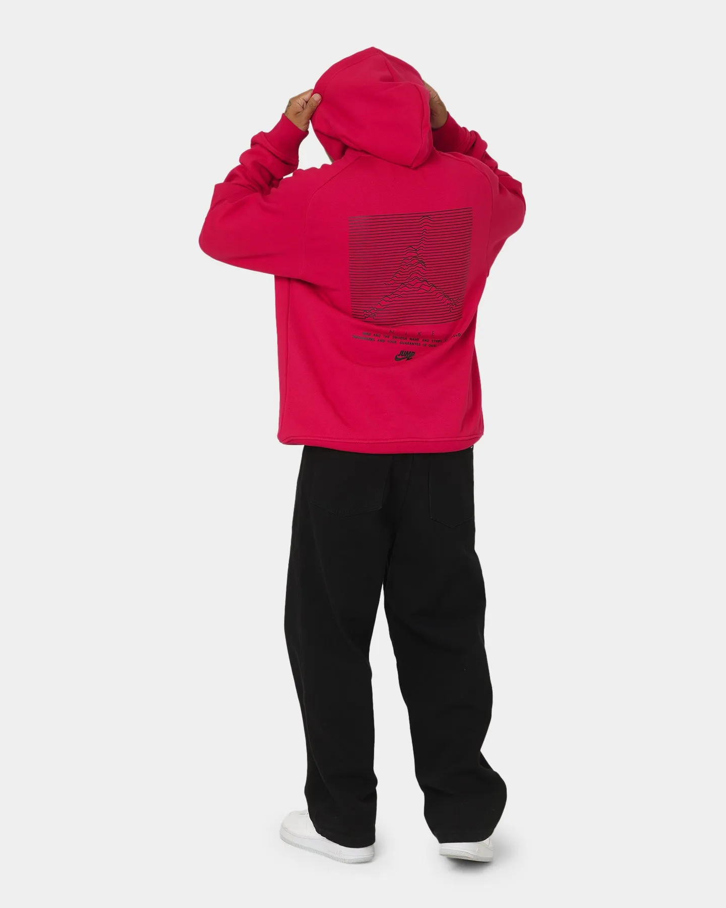 Jordan Jumpman Fleece Pull Over Hoodie Mystic Hibiscus