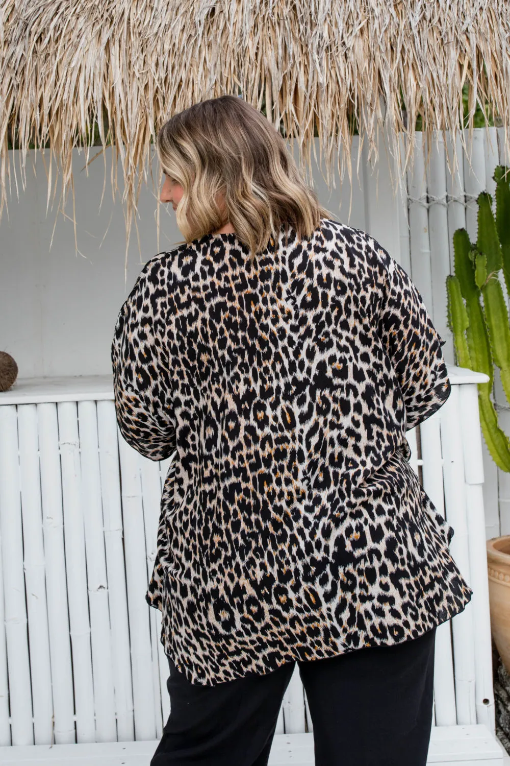 Kaftan Top - Signature Leopard