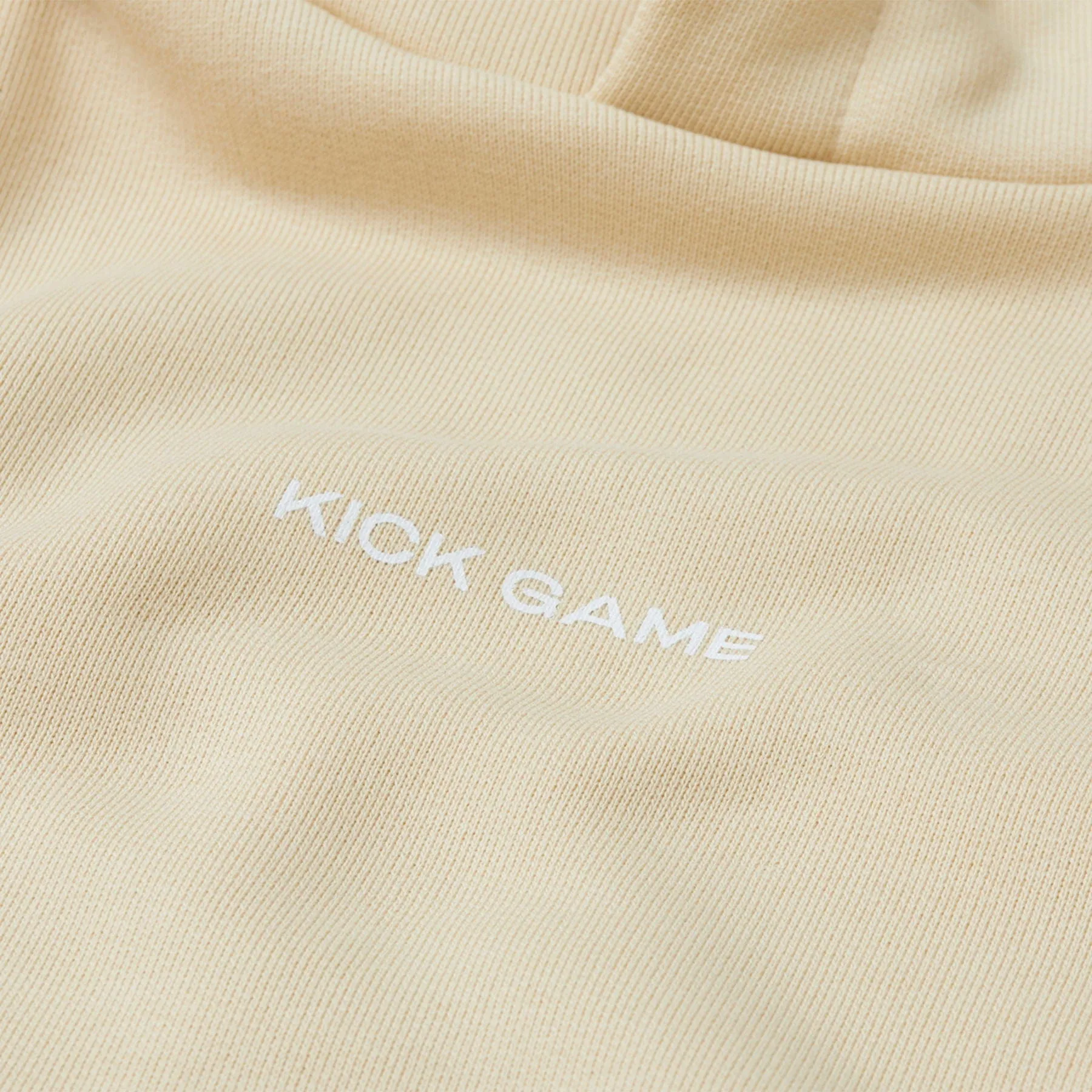 Kick Game Logo Hoodie 'Cream'