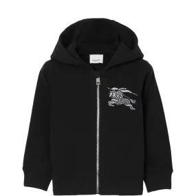 Kids Burberry Embroidered Zip Up Hoodie