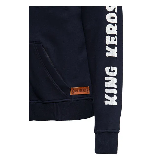 King Kerosin Ride Grass Adventure Gear Hoodie Dark Blue