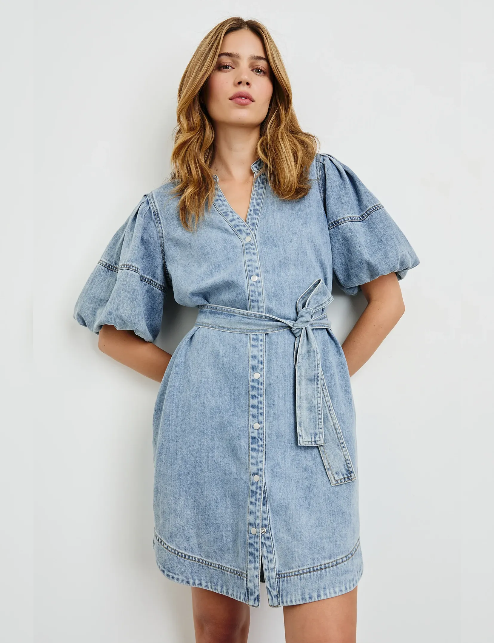 Kingsley Dress, Faded Indigo