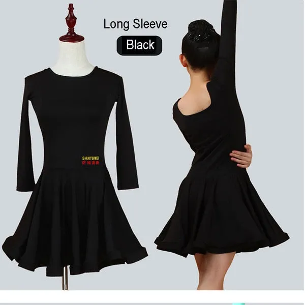 #L7710 Girls Latin Dance - Ballroom- Tango- Salsa -Performance -Competition Costumes- Practice Wear