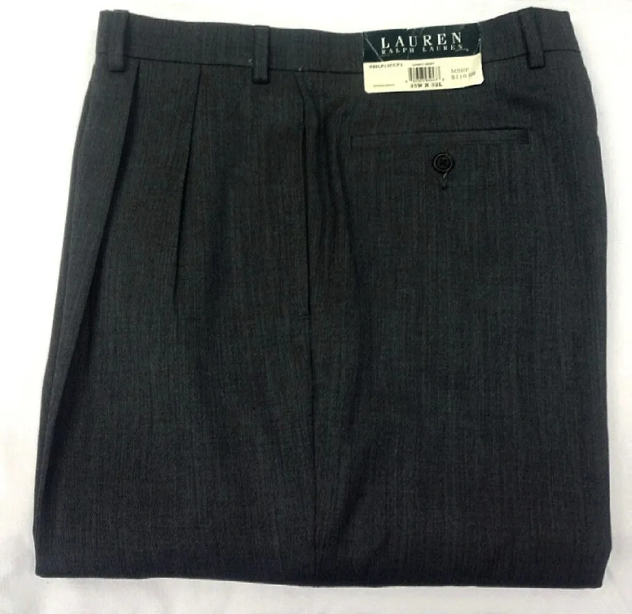 Lauren- Ralph Lauren Bankers Gray Torusers- size 35x32