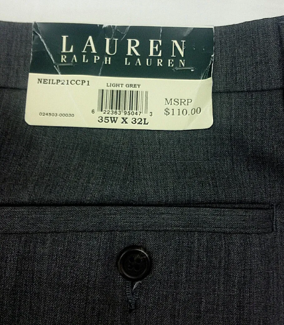 Lauren- Ralph Lauren Bankers Gray Torusers- size 35x32