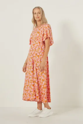 Lemon Tree - Mavis Dress in Orange Tulips