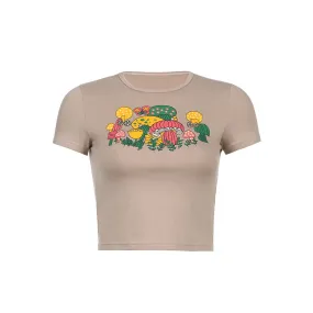 Magic Mushrooms Crop Top